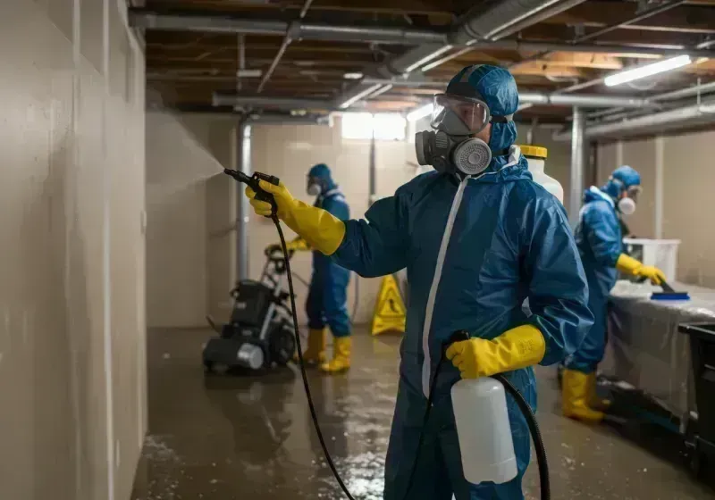 Basement Sanitization and Antimicrobial Treatment process in Algonquin, IL