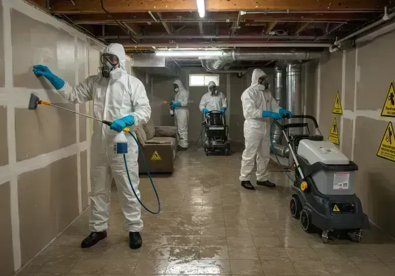 Basement Moisture Removal and Structural Drying process in Algonquin, IL